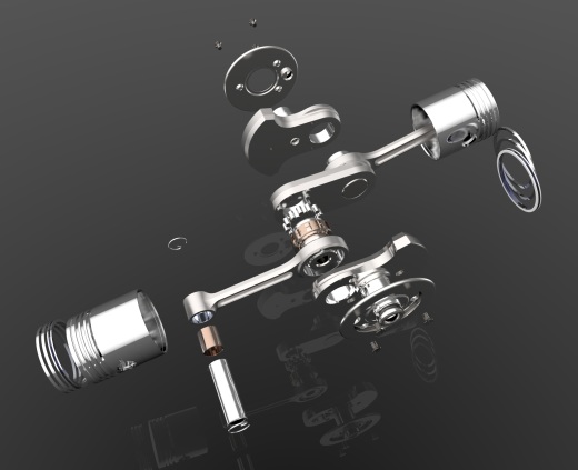 摩托车曲轴活塞缩略图